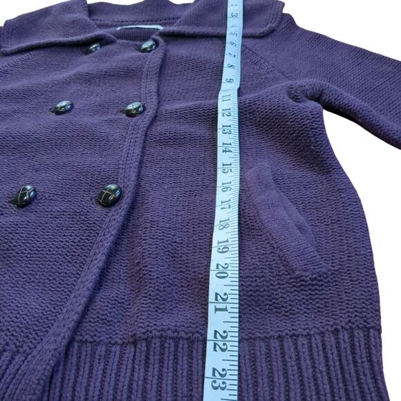 Old Navy Women’s Dark Purple Button Down Heavy Knit Cardigan Med. - Picture 10 of 11